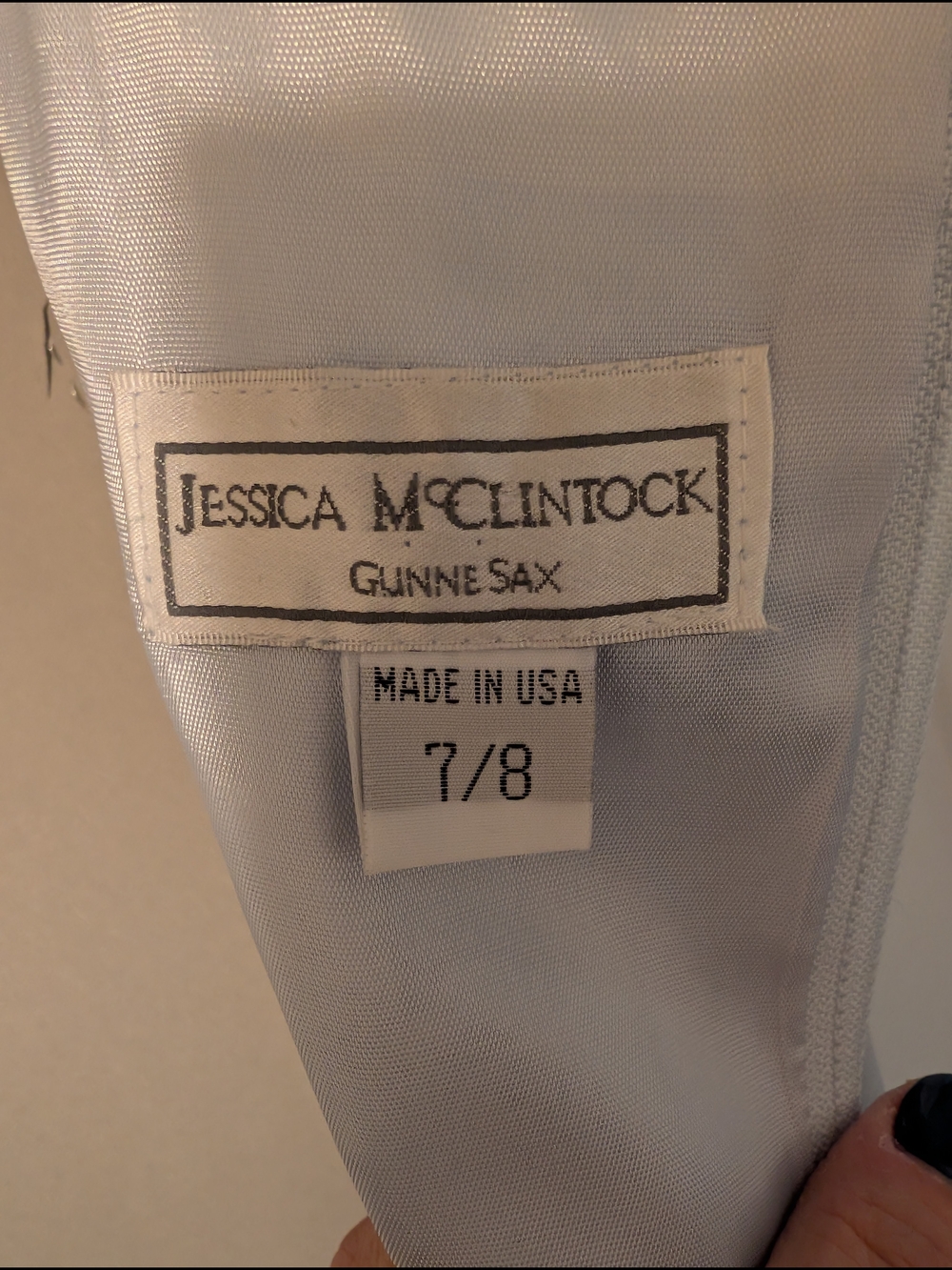 Jessica McClintock Light Blue Satin & Tulle Cinderella gown - Picture 4 of 11